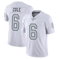 LV.Raiders #6 A.J. Cole Player White Limited Color Rush Home Game Ldoa Stitched Jerseys