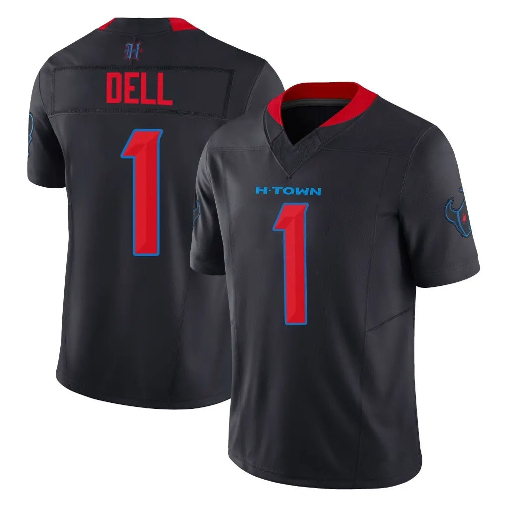 H.Texans #1 Tank Dell Player Navy Limited 2nd Alternate Vapor F.U.S.E. Home Game Ldoa Stitched Jerseys