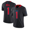 H.Texans #1 Tank Dell Player Navy Limited 2nd Alternate Vapor F.U.S.E. Home Game Ldoa Stitched Jerseys