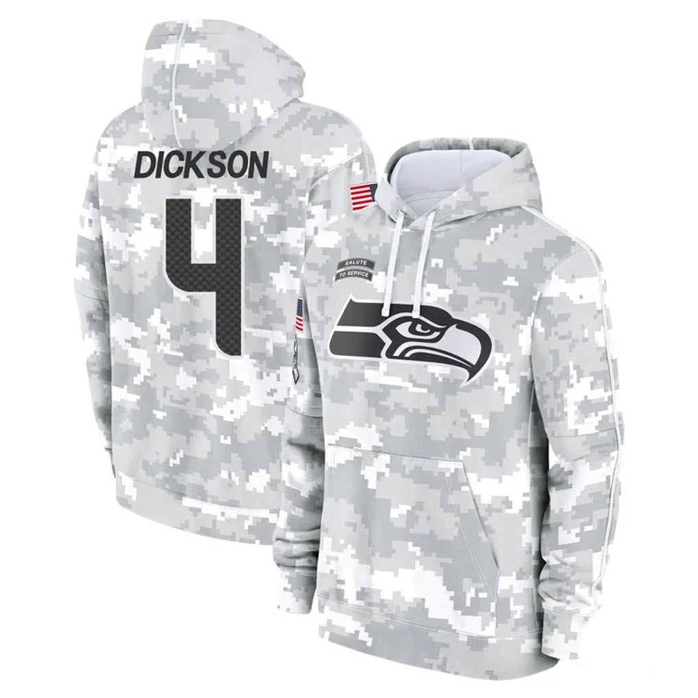 S.Seahawks #4 Michael Dickson Player Arctic Camo Limited Salute to Service Pullover Hoodies Game Ldoa Stitched Jerseys