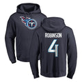 T.Titans #4 Wan'Dale Robinson Player Navy Logo Pullover Hoodies Home Game Ldoa Stitched Jerseys