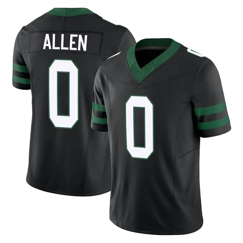 NY.Jets #0 Braelon Allen Player Black Limited Legacy Vapor F.U.S.E. Home Game Ldoa Stitched Jerseys