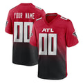 Custom A.Falcons Red Limited Home Game Any Name & Numbers Ldoa Stitched Jerseys