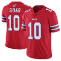 B.Bills #10 Khalil Shakir Player Red Vapor Untouchable Limited Home Game Ldoa Stitched Jerseys