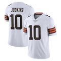C.Browns #10 Quinshon Judkins Player White Vapor Untouchable Limited Home Game Ldoa Stitched Jerseys