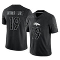 D.Broncos #19 Marvin Mims Jr. Player Black Reflective Limited Ldoa Stitched Jerseys