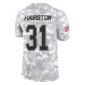 B.Bills #31 Maxwell Hairston Player Arctic Camo Salute to Service Limited Ldoa Stitched Jerseys