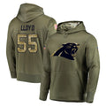 C.Panthers #55 Devin Lloyd Player Olive Salute to Service Hoodies Ldoa Stitched Jerseys