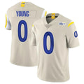 LA.Rams #0 Byron Young Player Bone Limited Vapor Home Game Ldoa Stitched Jerseys