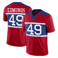 NY.Giants #49 Tremaine Edmunds Player Red Century Vapor F.U.S.E. Home Game Ldoa Stitched Jerseys