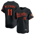 B.Orioles #11 Jordan Westburg Player Black Limited Home Game Ldoa Stitched Jerseys