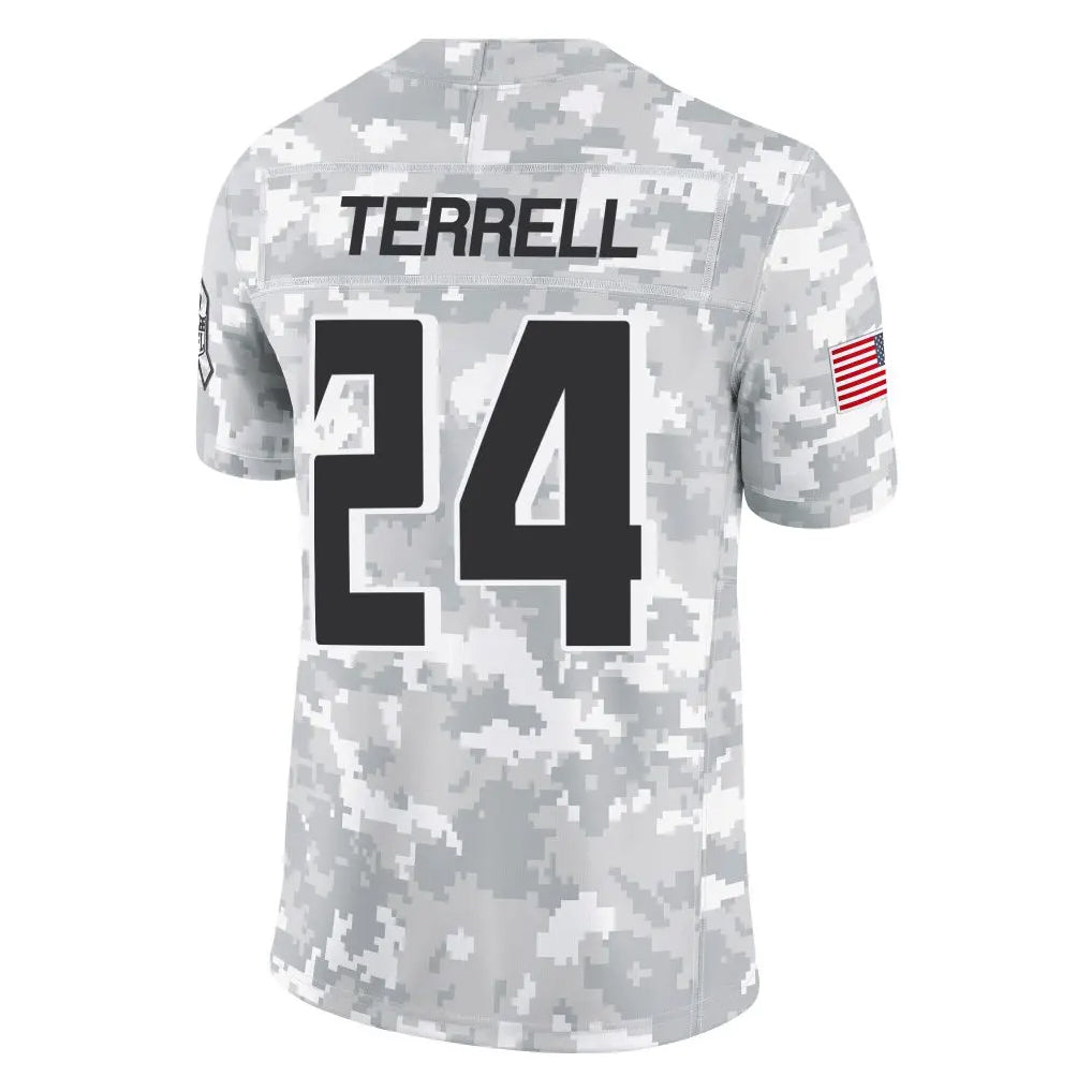 A.Falcons #24 A.J. Terrell Jr. Player Arctic Camo Salute to Service Limited Ldoa Stitched Jerseys