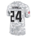 A.Falcons #24 A.J. Terrell Jr. Player Arctic Camo Salute to Service Limited Ldoa Stitched Jerseys