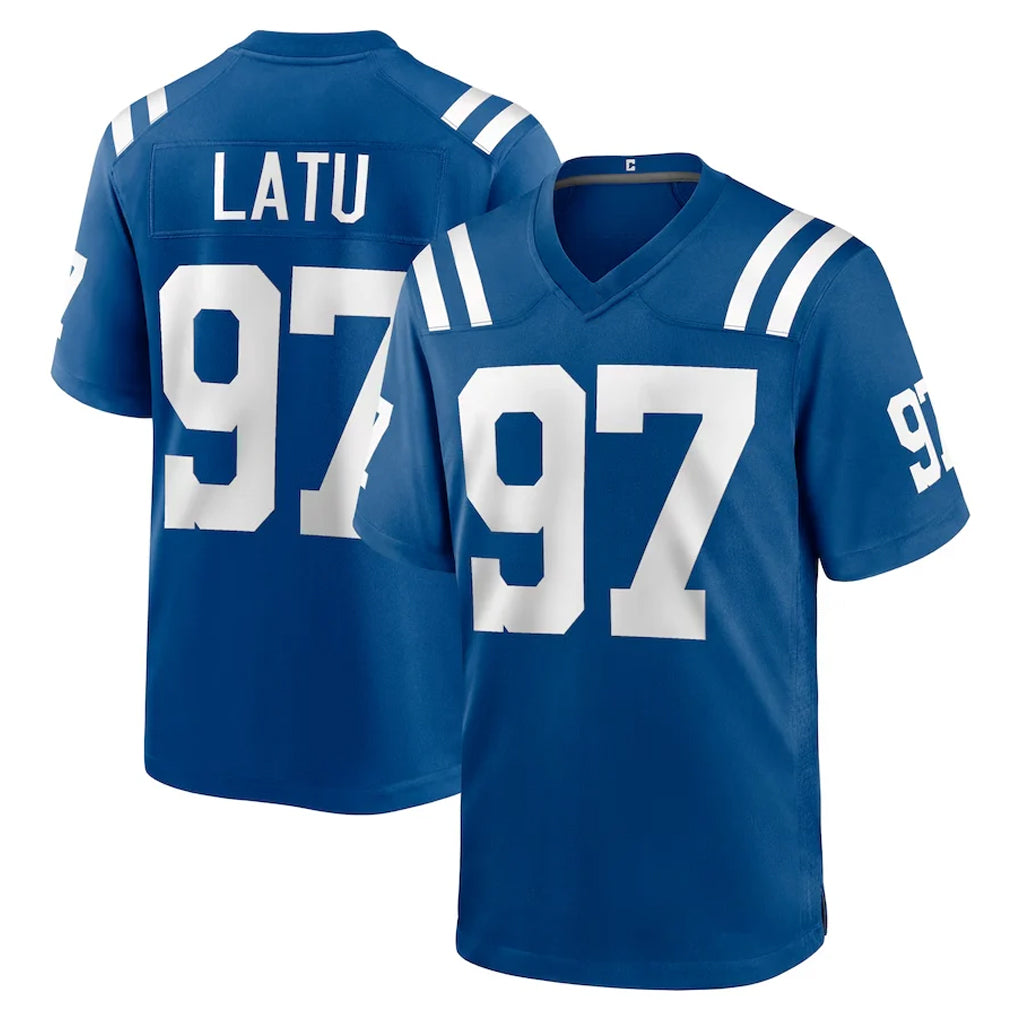 IN.Colts #97 Laiatu Latu Player Royal Home Game Ldoa Stitched Jerseys