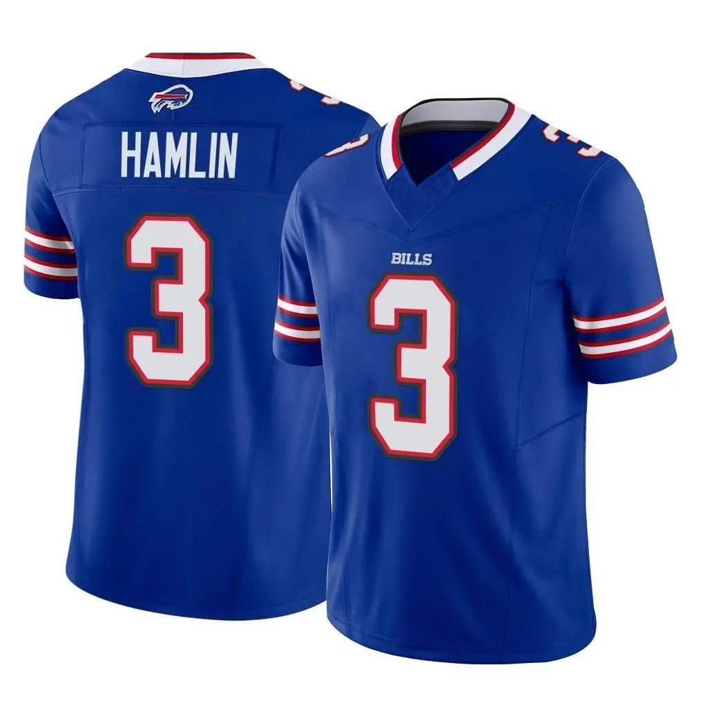 B.Bills #3 Damar Hamlin Player Royal Vapor F.U.S.E. Limited Home Game Ldoa Stitched Jerseys