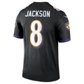 B.Ravens #8 Lamar Jackson Player Black Legend Performance Ldoa Stitched Jerseys