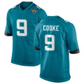 J.Jaguars #9 Logan Cooke Player Teal Home Game Ldoa Stitched Jerseys