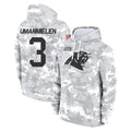 C.Panthers #3 Princely Umanmielen Player Arctic Camo Salute to Service Pullover Hoodies Limited Game Ldoa Stitched Jerseys