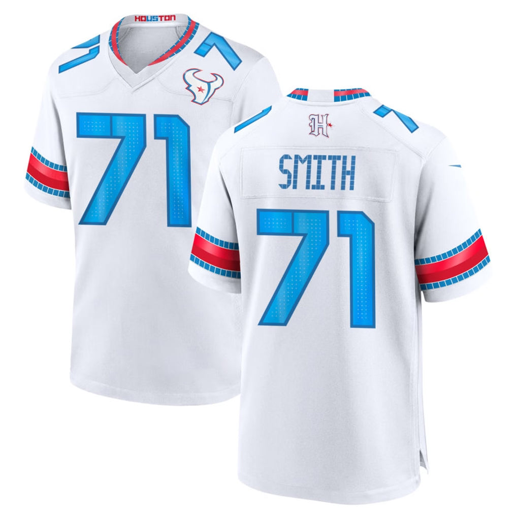 H.Texans #71 Braden Smith Player Whtie 2026 Rivalries Vapor Home Game Ldoa Stitched jerseys