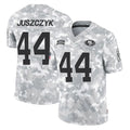 SF.49ers #44 Kyle Juszczyk Player Arctic Camo Limited Salute To Service Home Game Ldoa Stitched Jerseys