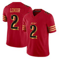 SF.49ers #2 Deommodore Lenoir Player Red Rivalries Vapor Limited Home Game Ldoa Stitched Jerseys