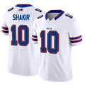 B.Bills #10 Khalil Shakir Player Vapor F.U.S.E. Limited White Ldoa Stitched Jerseys