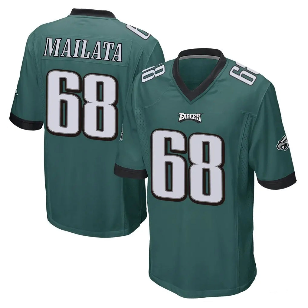 P.Eagles #68 Jordan Mailata Player Team Color Green Home Game Ldoa Stitched Jerseys