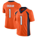 D.Broncos #1 Evan Engram Player Orange Color Vapor Untouchable Limited Game Ldoa Stitched Jerseys