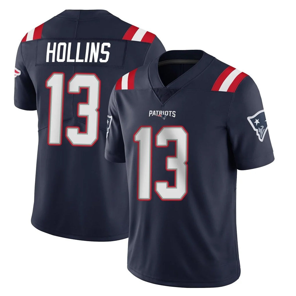 NE.Patriots #13 Mack Hollins Player Navy Vapor Untouchable Home Game Ldoa Stitched Jerseys