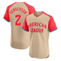 B.Orioles #2 Gunnar Henderson Player Cream American League All-Star Limited Elite Home Game Ldoa Stitched Jerseys