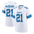 D.Lions #21 Roger McCreary Player White Alternate Home Game Ldoa Stitched Jerseys
