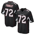 A.Cardinals #72 Hjalte Froholdt Player Black Home Game Ldoa Stitched Jerseys