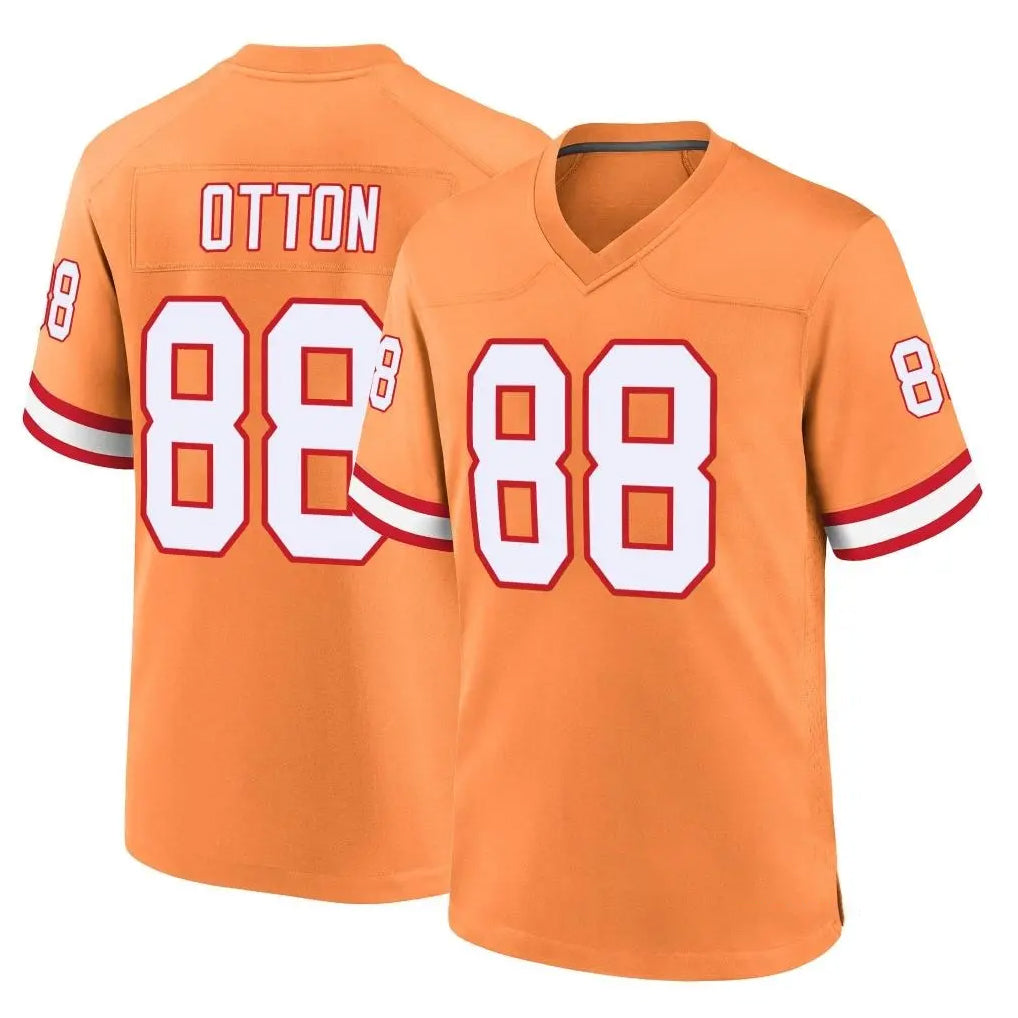 TB.Buccaneers #88 Cade Otton Player Orange Throwback Home Game Ldoa Stitched Jerseys