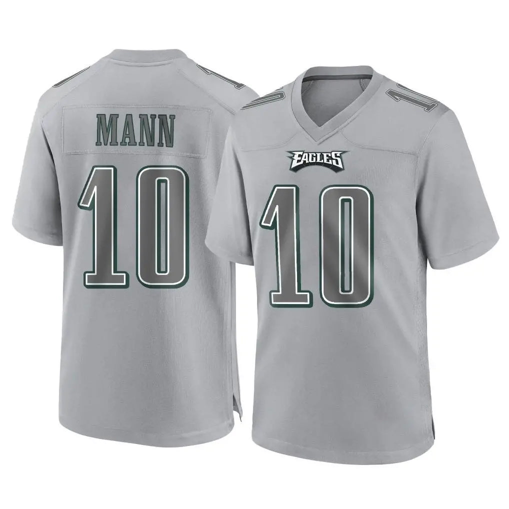 P.Eagles #10 Braden Mann Player Gray Atmosphere Fashion Home Game Ldoa Stitched Jerseys