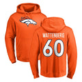 D.Broncos #60 Luke Wattenberg Player Orange Pullover Hoodie Limited Ldoa Stitched Jerseys