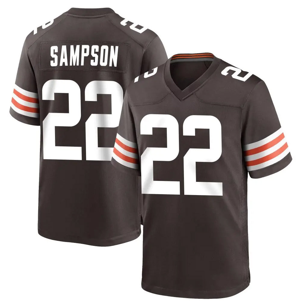 C.Browns #22 Dylan Sampson Player Brown Home Game Ldoa Stitched Jerseys