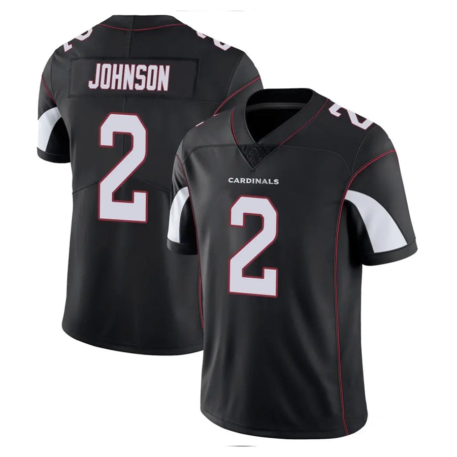 A.Cardinals #2 Will Johnson Player Black Vapor Limited Home Game Ldoa Stitched Jerseys