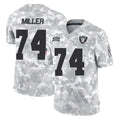 LV.Raiders #74 Kolton Miller Player Arctic Camo Salute To Service Limited Game Ldoa Stitched Jerseys
