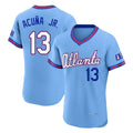 A.Braves #13 Ronald Acuna Jr Player Powder Blue 2026 City Connect T-shirt Limited Elite Home Game Ldoa Stitched Jerseys