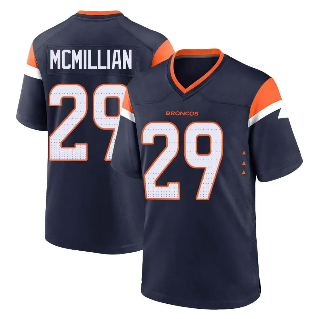 D.Broncos #29 Ja'Quan McMillian Player Navy Home Game Ldoa Stitched Jerseys