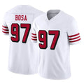 SF.49ers #97 Nick Bosa Player White Limited Alternate Vapor F.U.S.E. Home Game Ldoa Stitched Jerseys