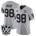 LV.Raiders #98 Maxx Crosby Player Gray 2026 Vapor Limited Home Game Ldoa Stitched Jerseys