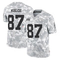 KC.Chiefs #87 Travis Kelce Player Arctic Camo Salute To Service Limited Game Ldoa Stitched Jerseys