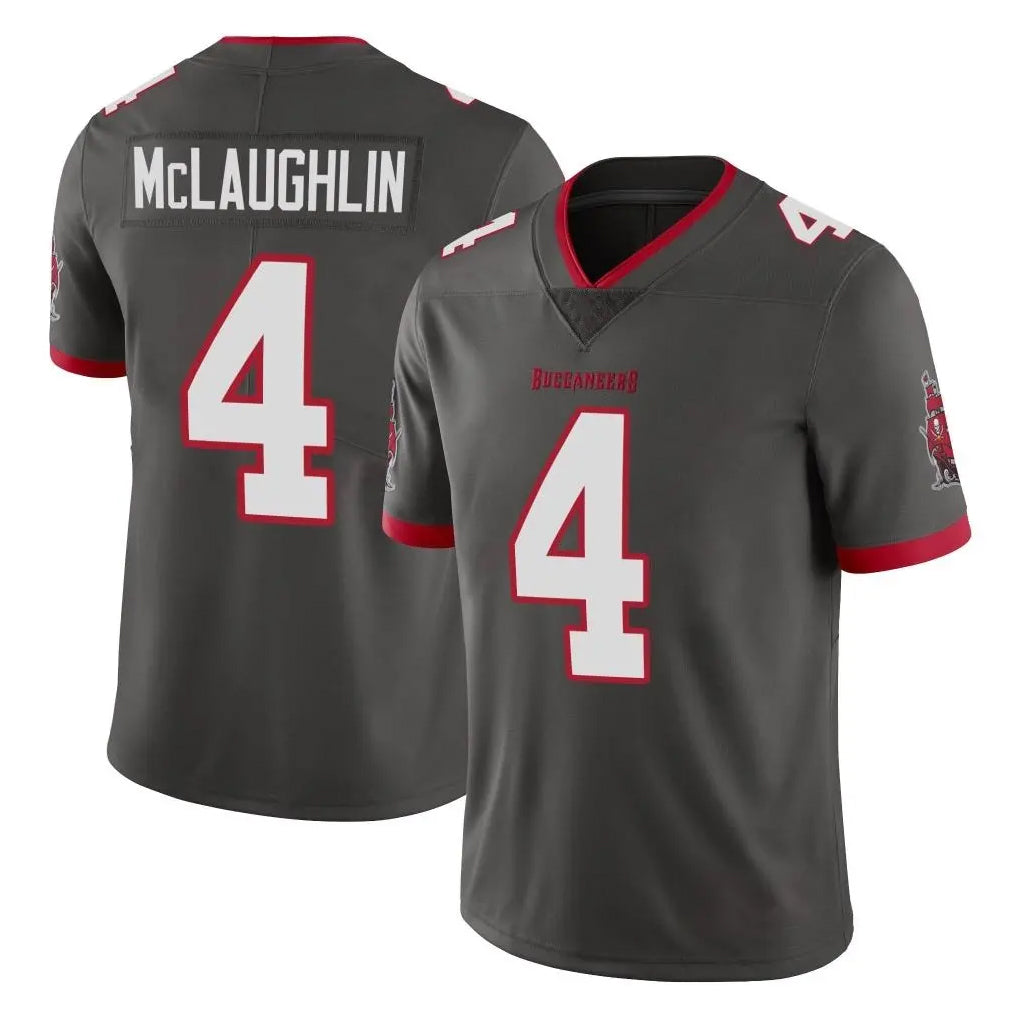 TB.Buccaneers #4 Chase McLaughlin Player Pewter Limited Alternate Vapor Home Game Ldoa Stitched Jerseys