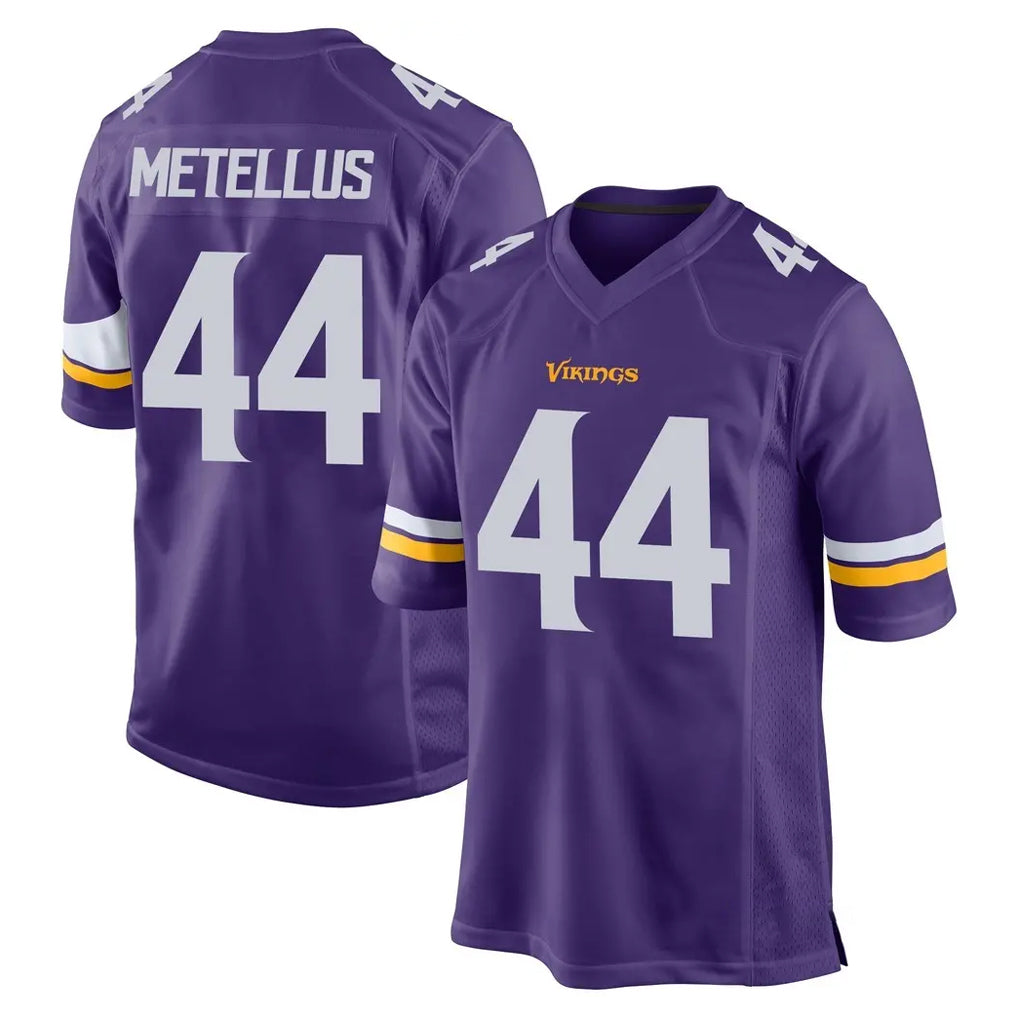 M.Vikings #44 Josh Metellus Player Purple Home Game Ldoa Stitched Jerseys