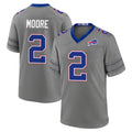 B.Bills #2 DJ Moore Player Gray Nickel City Home Game Ldoa Stitched Jerseys