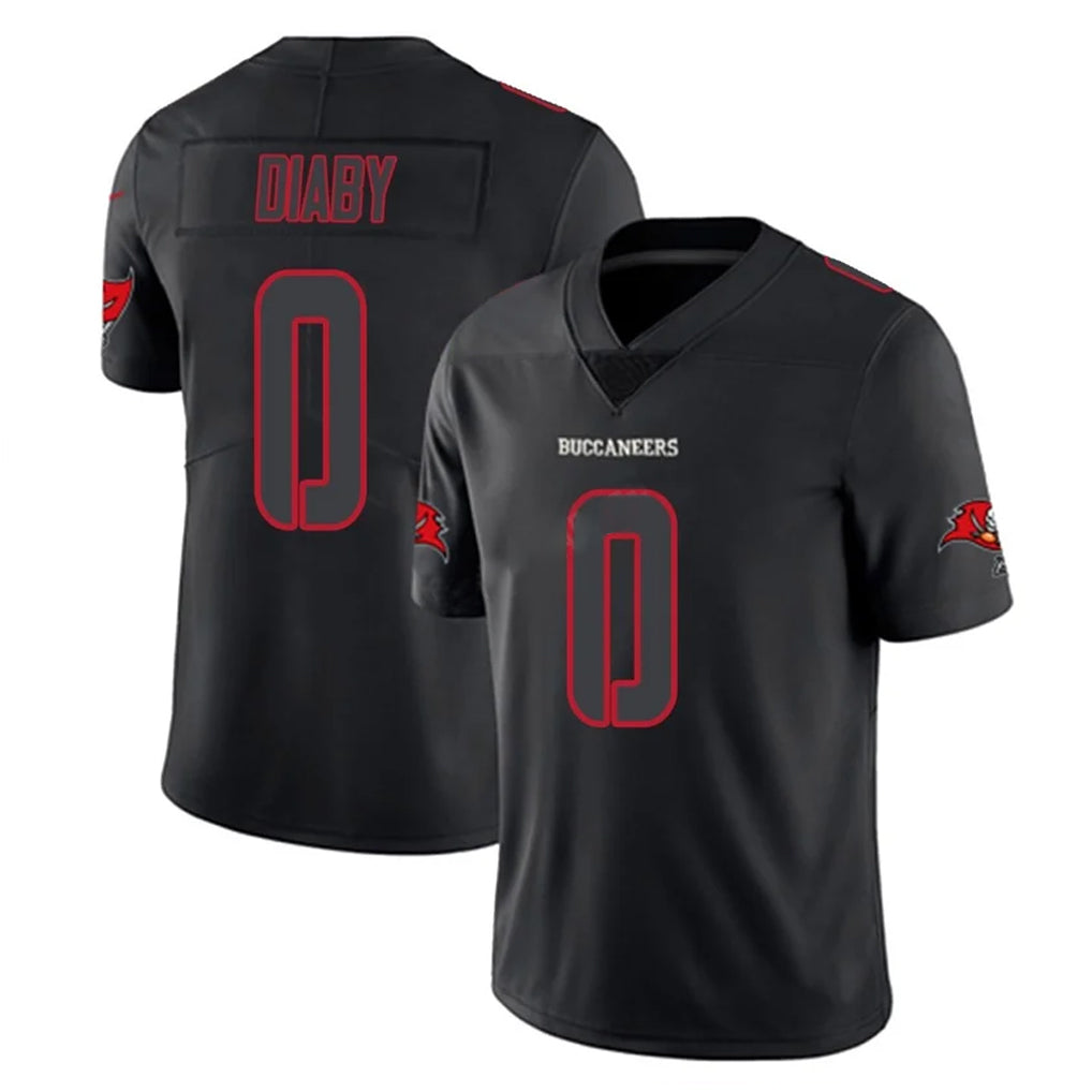 TB.Buccaneers #0 Yaya Diaby Player Black Impact Limited Home Game Ldoa Stitched Jerseys