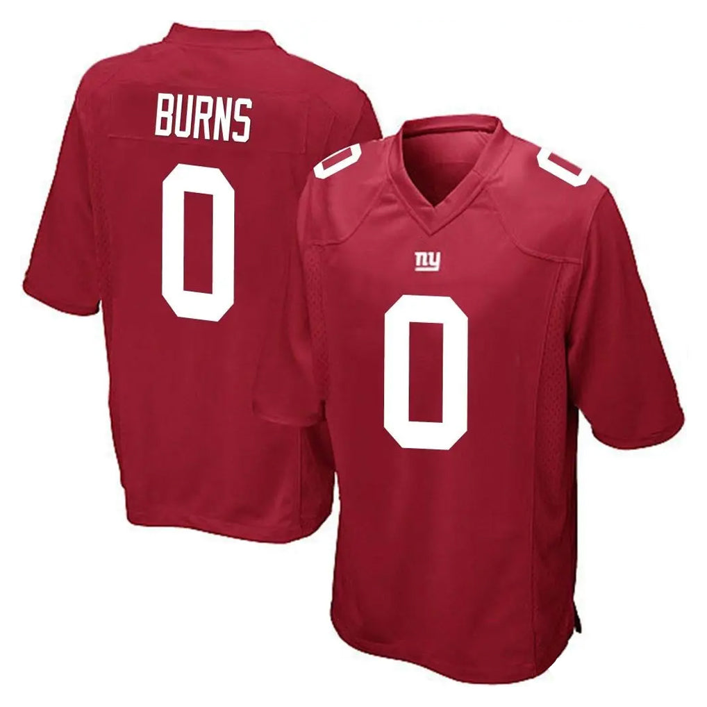 NY.Giants #0 Brian Burns Player Red Home Game Ldoa Stitched Jerseys