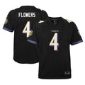 B.Ravens #4 Zay Flowers Player Black Fashion Home Game Ldoa Stitched Jerseys