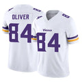 M.Vikings #84 Josh Oliver Player White Limited Vapor F.U.S.E. Home Game Ldoa Stitched Jerseys